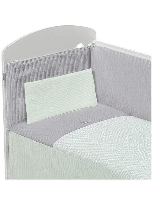 Parure de lit 3 Pcs Nid d'abeille Mod Astrid Verd - Kiabi