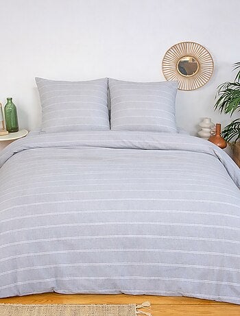 Parure de lit 3 pièces - 1 housse de couette + 2 taies d'oreiller