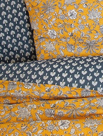 Parure de lit 3 pièces - 2 personnes - Housse de couette + 2 taies d'oreiller
