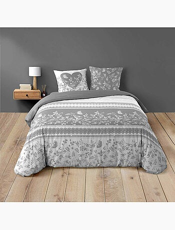 Parure de lit 3 pièces – 100% coton – 42 fils Annie