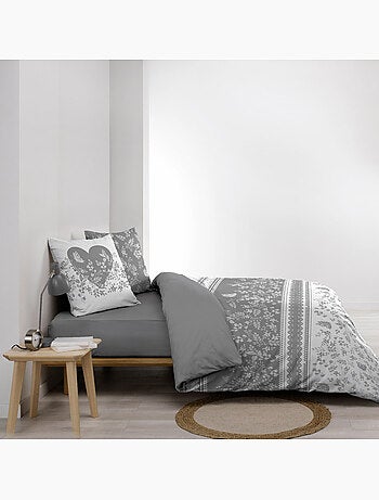 Parure de lit 3 pièces – 100% coton – 42 fils Annie
