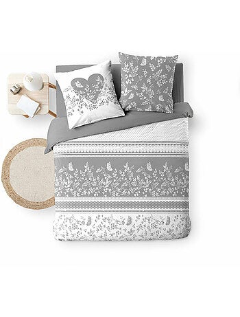 Parure de lit 3 pièces – 100% coton – 42 fils Annie