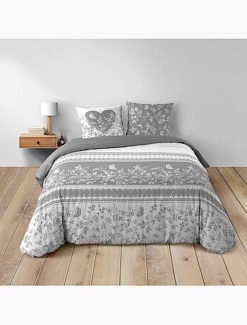 Parure de lit 3 pièces – 100% coton – 42 fils Annie