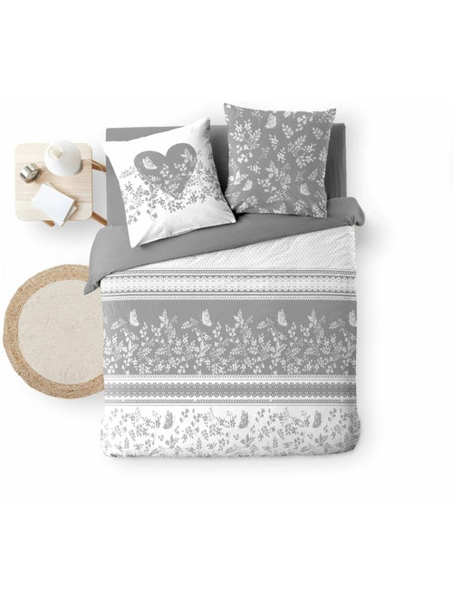 Parure de lit 3 pièces – 100% coton – 42 fils Annie - Kiabi