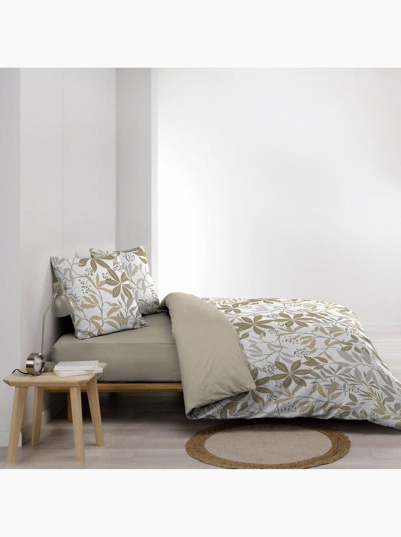 Parure de lit 3 pièces – 100% coton – 42 fils Voltine Miel - Kiabi