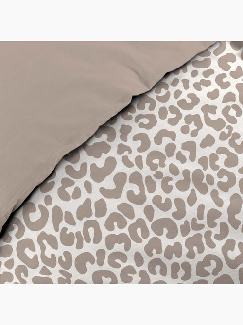 Parure de lit 3 pièces 100 % coton imprimé léopard housse + taies - Kiabi Parure de lit 3 pièces 100 % coton imprimé léopard housse + taies - Kiabi