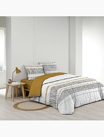 Parure de lit 3 pièces – 240 x 220 cm – 100% coton – 42 fils Chicago
