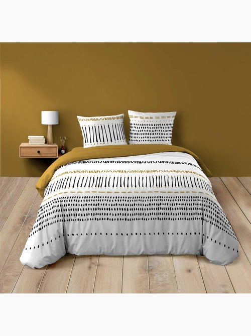 Parure de lit 3 pièces – 240 x 220 cm – 100% coton – 42 fils Chicago - Kiabi Parure de lit 3 pièces – 240 x 220 cm – 100% coton – 42 fils Chicago - Kiabi