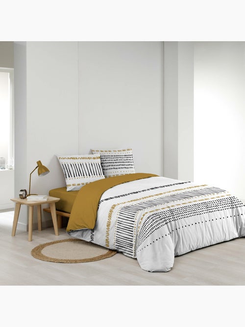 Parure de lit 3 pièces – 240 x 220 cm – 100% coton – 42 fils Chicago - Kiabi Parure de lit 3 pièces – 240 x 220 cm – 100% coton – 42 fils Chicago - Kiabi