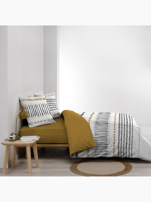 Parure de lit 3 pièces – 240 x 220 cm – 100% coton – 42 fils Chicago - Kiabi Parure de lit 3 pièces – 240 x 220 cm – 100% coton – 42 fils Chicago - Kiabi