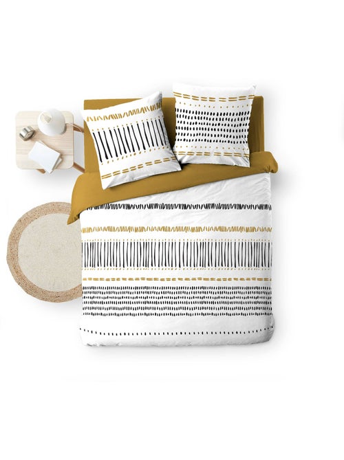 Parure de lit 3 pièces – 240 x 220 cm – 100% coton – 42 fils Chicago - Kiabi Parure de lit 3 pièces – 240 x 220 cm – 100% coton – 42 fils Chicago - Kiabi
