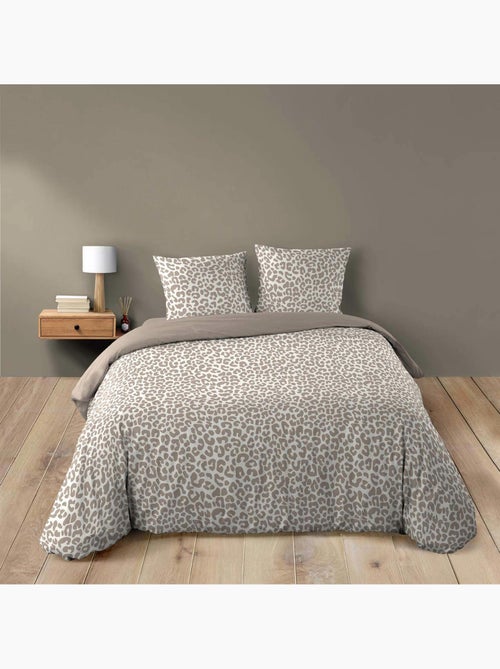 Parure de lit 3 pièces 240 x 220 cm imprimé 100% coton 42 fils wild - Kiabi Parure de lit 3 pièces 240 x 220 cm imprimé 100% coton 42 fils wild - Kiabi
