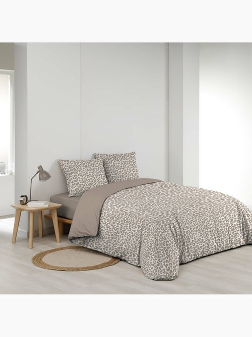 Parure de lit 3 pièces 240 x 220 cm imprimé 100% coton 42 fils wild - Kiabi Parure de lit 3 pièces 240 x 220 cm imprimé 100% coton 42 fils wild - Kiabi