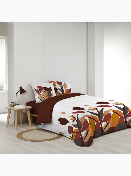Parure de lit 3 pièces 240 x 220 cm imprimée coton 57 fils paloma - Kiabi Parure de lit 3 pièces 240 x 220 cm imprimée coton 57 fils paloma - Kiabi