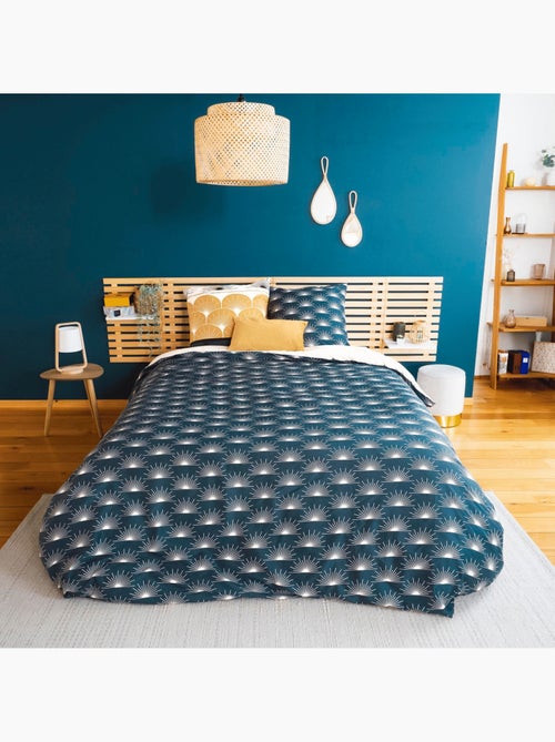 Parure de lit 3 pièces à motifs géométriques - Kiabi