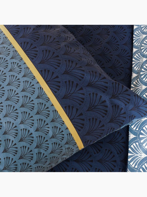 Parure de lit 3 pièces à motifs géométriques réversible - Kiabi Parure de lit 3 pièces à motifs géométriques réversible - Kiabi