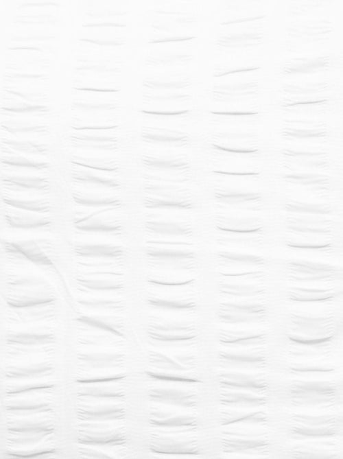 Parure de lit 3 pièces à rayures plissées - Kiabi