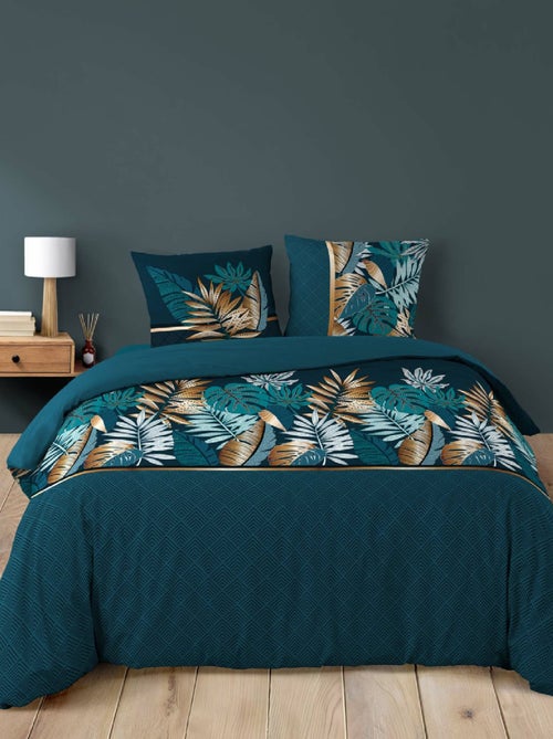 Parure de lit 3 Pièces Alianor Feuilles exotiques - Kiabi