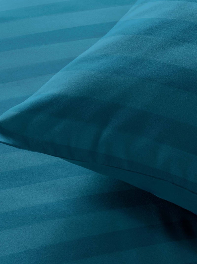 Parure de lit 3 Pièces Cleo Bleu Nuit Bleu - Kiabi