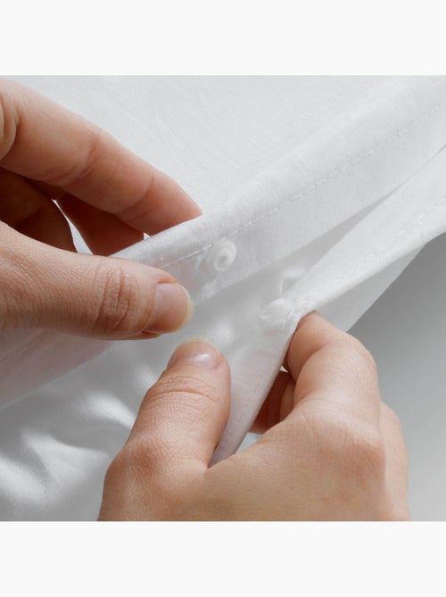 Parure de lit 3 pièces en coton à motif géométrique housse + taies - Kiabi