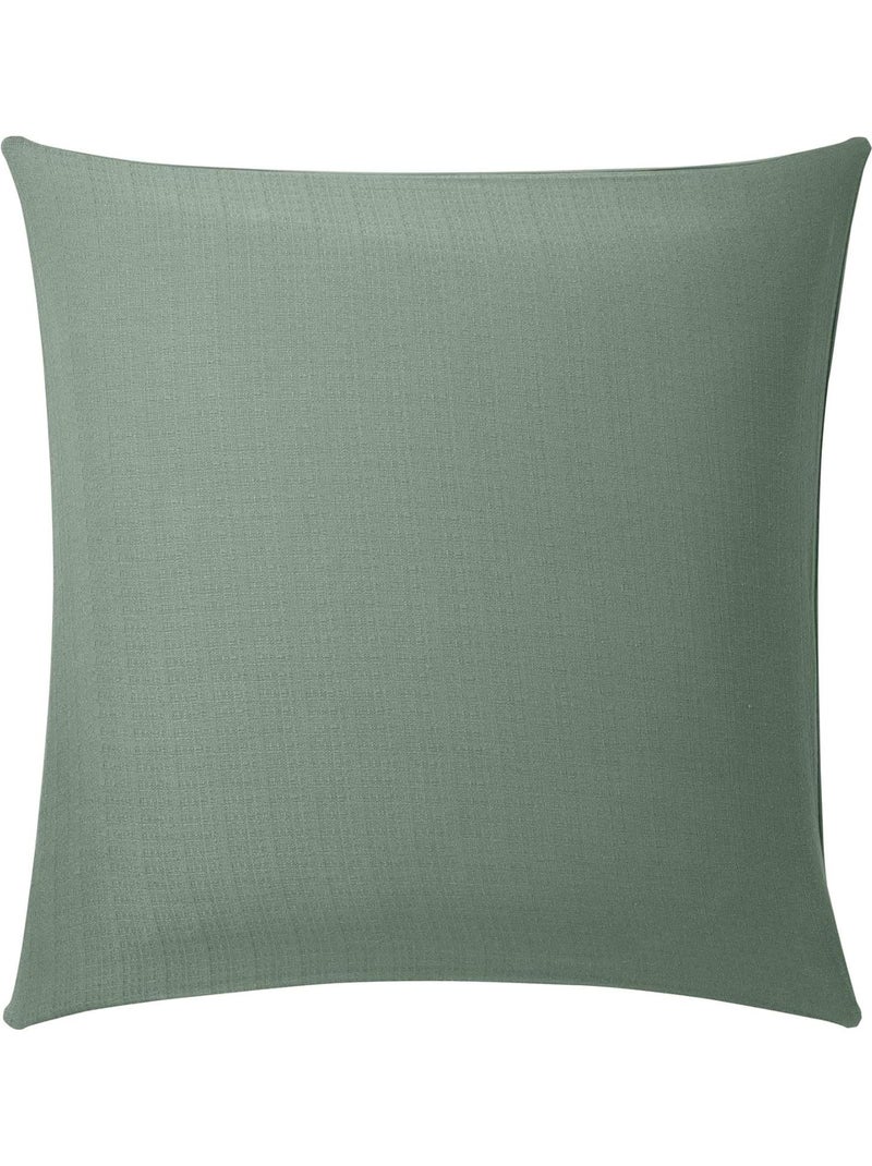 Parure de lit 3 pièces en coton tissage épais housse + taies Vert - Kiabi