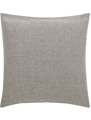 Parure de lit 3 pièces en fils teints lavés unis – Meline