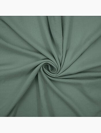 Parure de lit 3 pièces en microfibre unie lavée housse + taies
