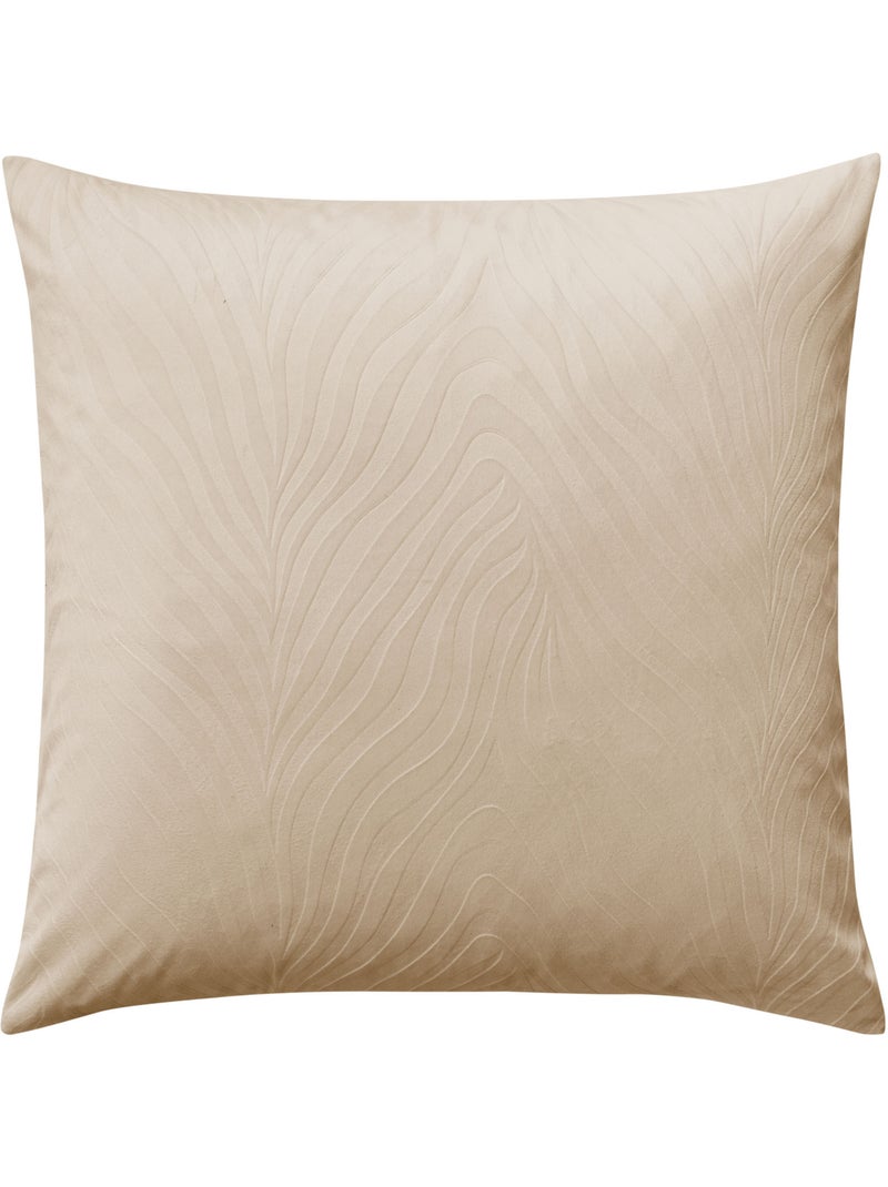 Parure de lit 3 pièces en velours gaufré à motif ondulé housse + taies Blanc - Kiabi