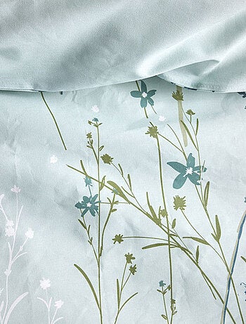 Parure de lit 3 pièces esprit fleurs printanières