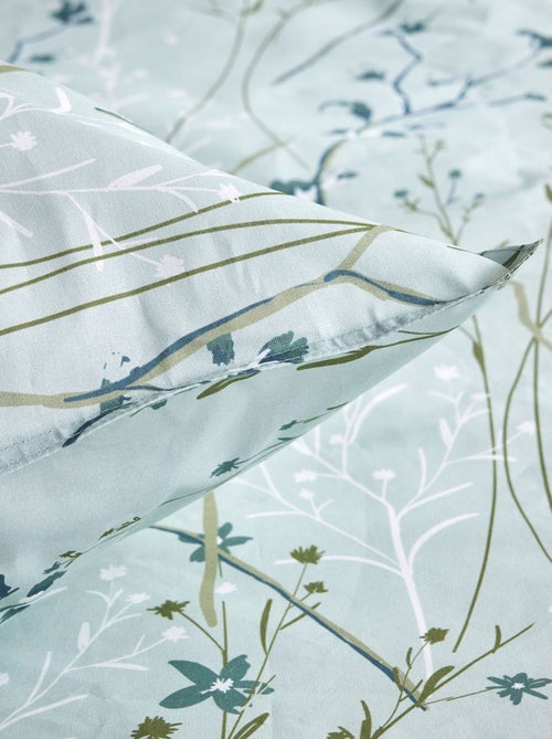 Parure de lit 3 pièces esprit fleurs printanières - Kiabi