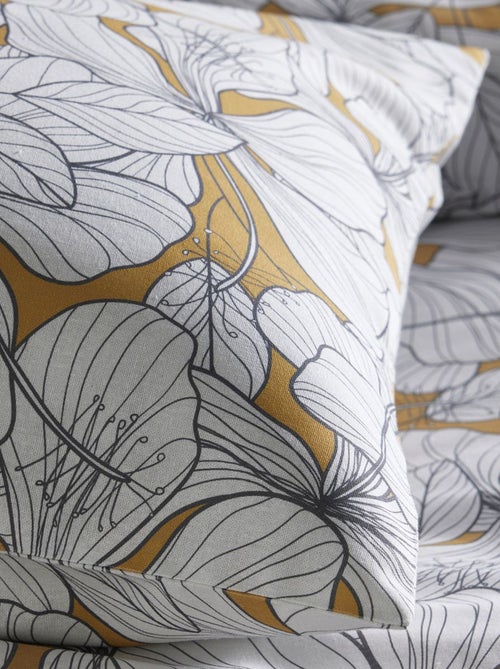 Parure de lit 3 pièces fleurs - Kiabi