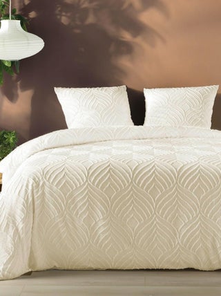 Parure de Lit 3 Pièces Heltie Microfibre Tuftée Douce et Respirante, Certifiée OekoTex