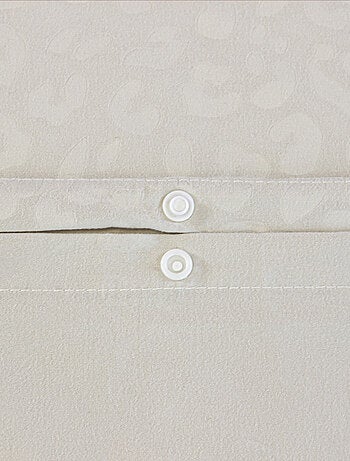Parure de lit 3 pièces léopard microfibre housse + taies