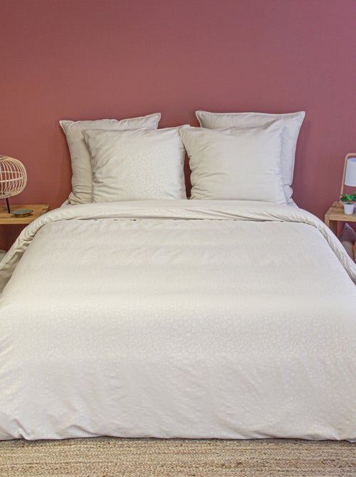 Parure de lit 3 pièces léopard microfibre housse + taies - Kiabi