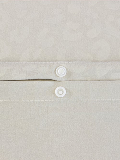 Parure de lit 3 pièces léopard microfibre housse + taies - Kiabi