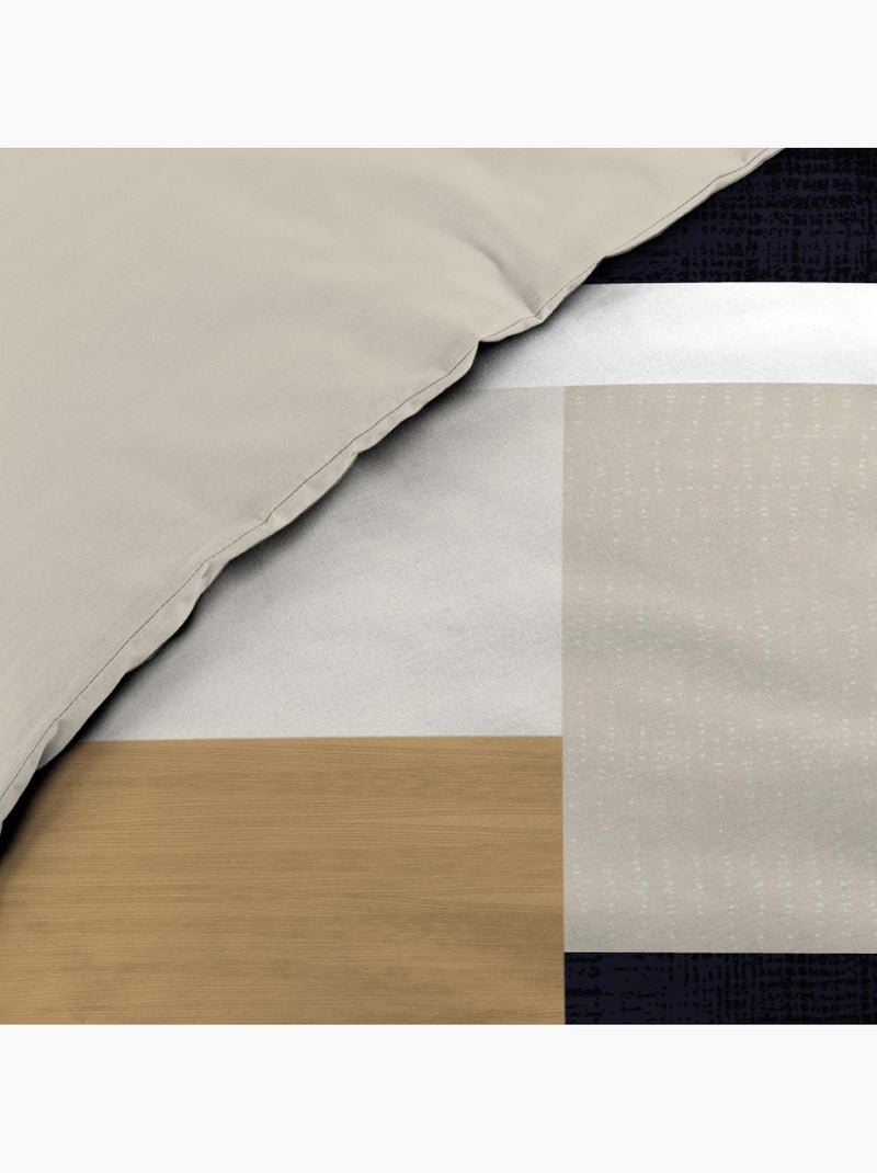Parure de lit 3 Pièces Ulysse Beige grès - Kiabi