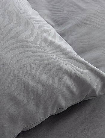 Parure de lit 3 pièces zèbre housse et taies