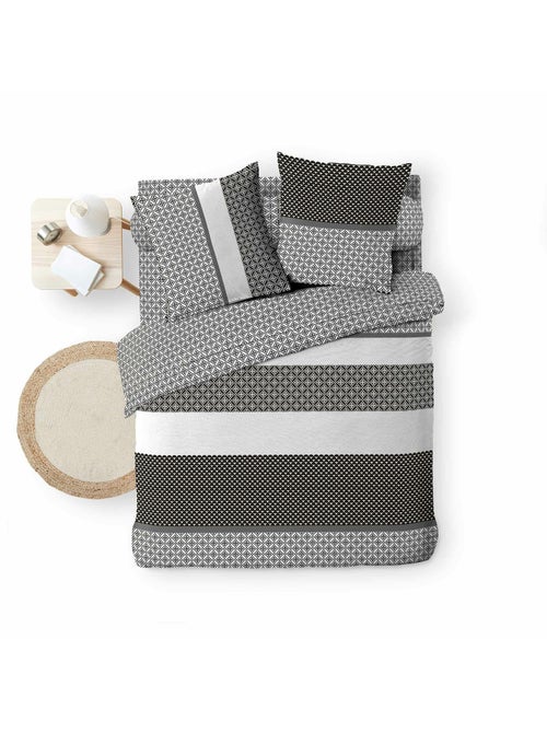 Parure de lit 6 pièces MEIKO – 100% coton – 42 fils/cm² - Kiabi