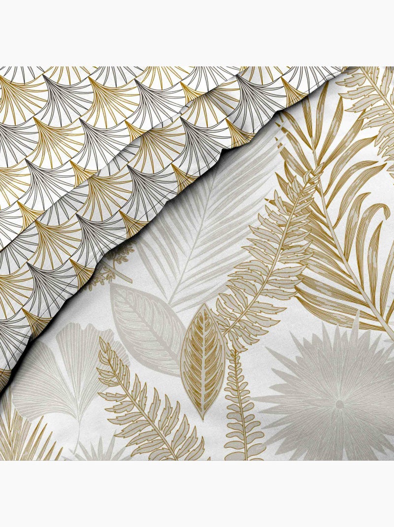 Parure de lit 6 pièces Melisse – 100% coton – 42 fils/cm² Beige - Kiabi