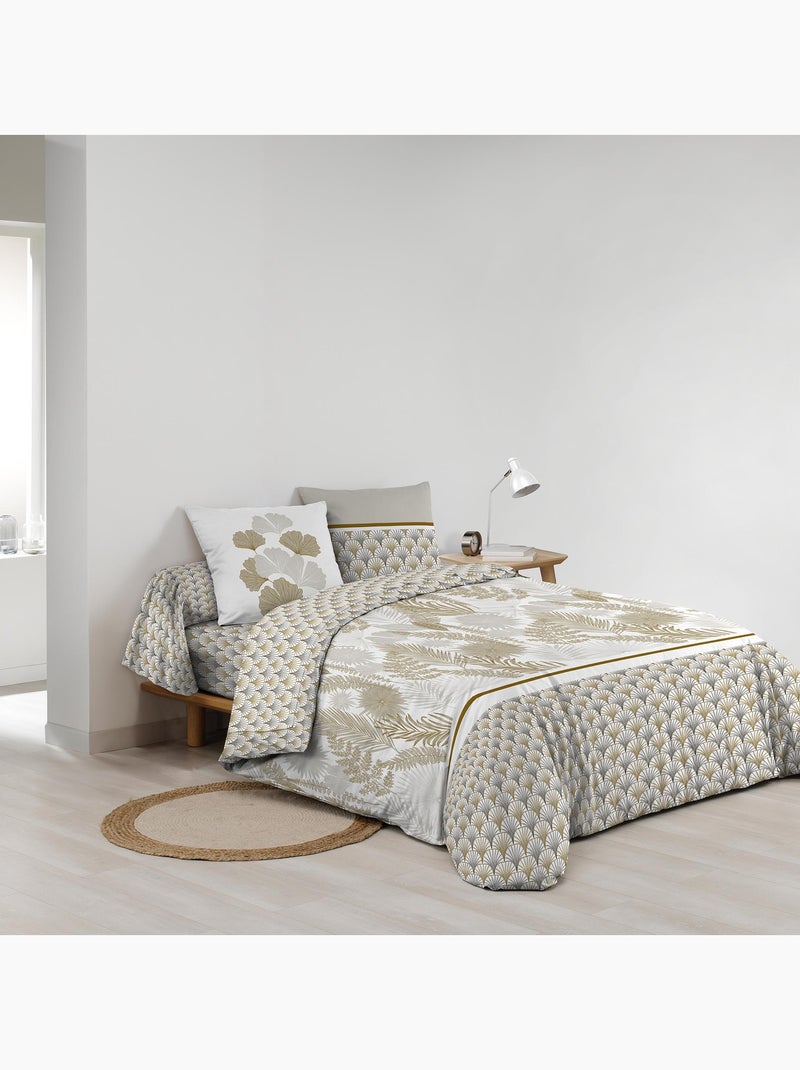 Parure de lit 6 pièces Melisse – 100% coton – 42 fils/cm² Blanc - Kiabi