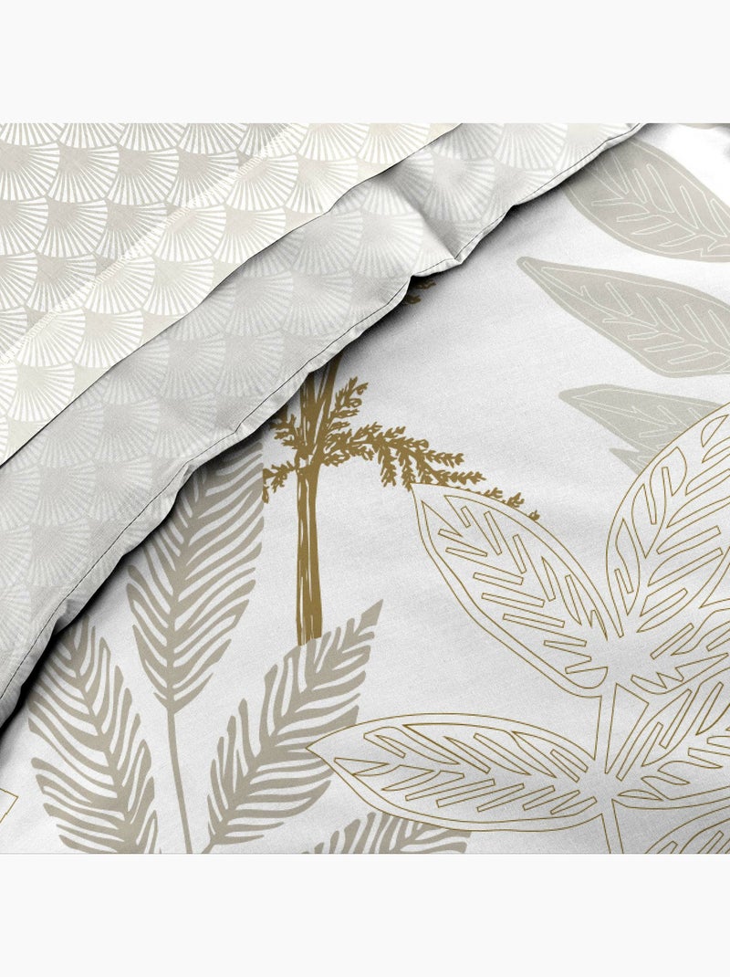 Parure de lit 6 pièces RAONI – 100% coton – 42 fils/cm² Beige - Kiabi