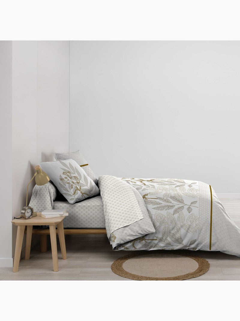 Parure de lit 6 pièces RAONI – 100% coton – 42 fils/cm² Blanc - Kiabi