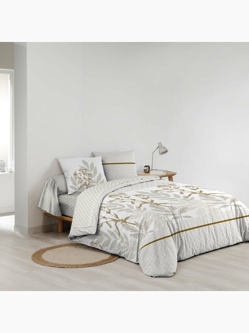 Parure de lit 6 pièces RAONI – 100% coton – 42 fils/cm² Blanc - Kiabi