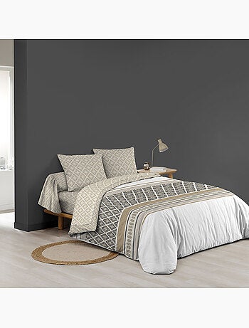 Parure de lit 6 pièces SYBILLE – 240 x 220 cm – 100% coton – 42 fils/cm²