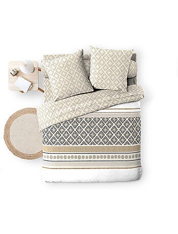 Parure de lit 6 pièces SYBILLE – 240 x 220 cm – 100% coton – 42 fils/cm²