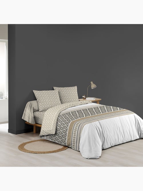 Parure de lit 6 pièces SYBILLE – 240 x 220 cm – 100% coton – 42 fils/cm² - Kiabi