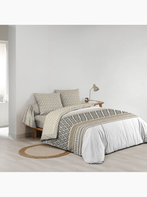 Parure de lit 6 pièces SYBILLE – 240 x 220 cm – 100% coton – 42 fils/cm² - Kiabi