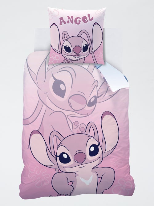 Parure de lit à imprimé 'Stitch et Angel' - 1 personne - Kiabi