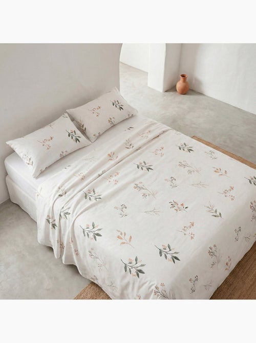 Parure de lit à motif floral, 100% coton. - Kiabi Parure de lit à motif floral, 100% coton. - Kiabi