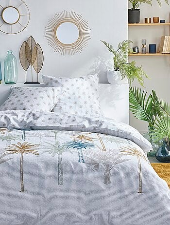 Parure de lit à palmiers - 2 personnes
